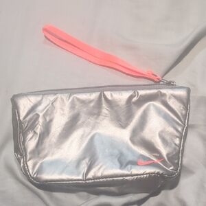Nike Silver Wristlet Bag